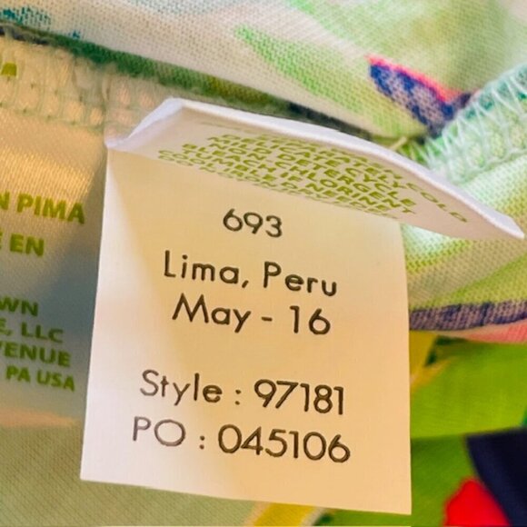 Lilly Pulitzer Marlowe Boat Neck Shift Pima Cotton Dress Green Multi XS - Picture 10 of 11